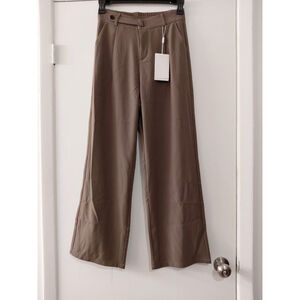 Ladies Sea Turtle Wide Leg Dress Pants Trousers High Waist Women's Size XL NWT